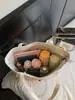 Bolso de Lona Casual Estilo Coreano de Gran Capacidad, Bolso Tote de Hombro con Bordado de Letras a la Moda, Bolso de Axila para Clase y Viajes al Trabajo al por Mayor