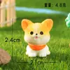 Micro-Paisagem Criativa Simulação Samoyed Corgi Figuras Fofas Acessórios de Decoração DIY Mini Enfeites de Mesa