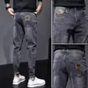 Pantalones de Pana para Hombre Estilo Americano Otoño e Invierno 2024 Nueva Versión Coreana Ajustados Elásticos para Hombre, Pantalones Casuales Versátiles con Forro Polar