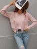 Suéter holgado de color liso para mujer, jersey con borlas de Amazon, estilo transfronterizo, 2022