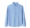 Listras em camadas/camisa sem costura/antibacteriana 7A/40D/220G respirável e confortável roupa de trabalho/camisa cultural/casual de negócios