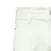 Pantalones Acampanados de Mezclilla Ajustados de Color Sólido Cleanfit para Hombre, Pantalones de Moda Urbana con Parches Desgastados y Pantalones Casuales de Longitud Completa