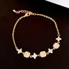 Pulsera de diamantes cuadrados, diseño elegante y moderno de la marca coreana Flu, pulsera delicada y con sentido de la moda, pulsera de celebridades de Internet, recién llegada para mujeres.