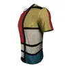 Traje de Verano Estampado Geométrico para Hombre Camiseta de Malla + Shorts Conjunto de Dos Piezas para Hombre Manga Corta Deportivo Ligero