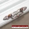 Manija de Aleación de Zinc Estilo Antiguo, Nueva Manija Redonda de Agujero Único de Cobre Antiguo Estilo Chino Estilo Europeo para Puertas de Gabinete Cajones y Armarios