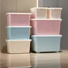 Caixa de Armazenamento de Plástico Caixa de Armazenamento para Guarda-Roupa Caixa de Armazenamento e Organização Doméstica Caixa de Armazenamento Espessa de Grande Capacidade Fabricante Venda por Atacado