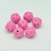 Cuentas de Hilo de Color Sólido Acrílico de Colores Populares, Bolas de Hilo de Colorido con Agujero Recto, Accesorios para Llaveros DIY, Cuentas para Hilo