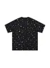 Camiseta de manga corta con estampado de estrellas estilo americano para hombre y mujer, diseño de verano 2026, top holgado y casual de media manga