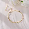 Pulseira de nariz de porco da moda, corrente minimalista de alta qualidade, pulseira de pérolas, design de nicho, luxo leve, versátil, joias de comércio exterior europeias e americanas