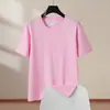 Camiseta de Algodão Penteado CVC Algodão Puro 180g Verão Manga Curta Camisa Publicitária para Homens e Mulheres, Camiseta Cultural, Personalização de Roupas para Grupos Atacado