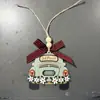 Venta Caliente Transfronteriza Manualidades Navideñas Colgantes Decoración Navideña Suministros para Fiestas Regalos de Navidad Colgantes de Madera