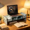 Suporte Elevador de Computador Organizador de Mesa Aumento de Altura para Mesa de Escritório Suporte para Laptop Suporte para Monitor