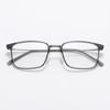 1207B Versión coreana de montura de gafas cuadradas de titanio de acero plástico delgado ultraligero para miopía para hombres y mujeres, monturas para estudiantes que se pueden combinar