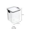 [Liquidação] Potes Selados para Armazenamento na Cozinha, Recipientes Transparentes de Plástico para Grãos, Lanches, Alimentos Secos e Potes para Armazenamento de Chá