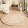 Tapete Transfronteiriço Estilo Minimalista com Pelo em Laço e Base de TPR, Adequado para Tapete de Mesa de Centro de Sala de Estar, Quarto, Resistente a Manchas, Antiderrapante, Fácil de Cuidar