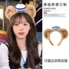 Linda Diadema de Felpa con Orejas de Oso para Mujer, Cumpleaños, Foto, Parque de Atracciones, Dibujos Animados, Lavado de Cara, Maquillaje, Pinza para el Cabello, Accesorios para el Cabello