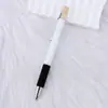 Bolígrafo de Madera de Bambú Ecológico Multicolor Tapa de Madera Bolígrafo de Tinta Metálica Barril de Aluminio Empuñadura de Terciopelo para Agarre Puede Imprimir Logo Redondo