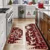 Decoración Navideña de Amazon Combinación de Felpudo para Cocina Festivo Árbol de Navidad Puerta de Entrada Felpudo Antideslizante Se Puede Etiquetar
