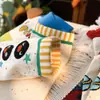 Calcetines de Otoño e Invierno de Pingüino Pequeño de Media Pantorrilla Ins de Moda Dibujos Animados Lindos Originales Versátiles Calcetines Simples para Mujer Estudiante Deportivos