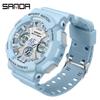 Reloj Digital Sanda para Estudiantes de Secundaria y Preparatoria, Reloj Digital Multifuncional con Despertador, Calendario de Moda, Cronómetro y Funciones Impermeables
