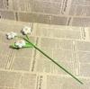 Flor de pompom trançada à mão Acabada Novo buquê de flor de ameixa Presente para o Dia das Mães Dia dos Professores buquê de simulação flor de crochê de lã