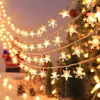 Bola Redonda Floco de Neve Sino Alce Árvore de Natal Estrela Luz Decoração de Natal Luz Ambiente para Quarto Cordão de Luz