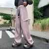 Roupas Infantis Femininas Calças Sujas Outono 2024 Calças Retas Novas Estilo Ocidental para Crianças Calças Tendência Estilo Ocidental Primavera e Outono para Crianças