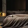 Juego de Ropa de Cama Atmosférico Xinghe, Juego de Cuatro Piezas 100% Algodón de Fibra Larga, Funda Nórdica de Jacquard de Algodón Puro de Alta Gama, Sábana Plana, Sábana Bajera de Lujo Ligero