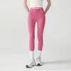 Calça de Yoga Feminina Cintura Alta Levanta Bumbum Cintura de Gel Pêssego Tamanho Grande Justa Calça Fitness Calça Esportiva de Micropressão Leggings para Corrida