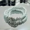 Nuevos Brazaletes de Cerámica Estilo Chino con Tres Círculos Apilados Brazaletes de Cerámica de Jingdezhen Joyería para Hombres y Mujeres Brazaletes de Estilo Étnico para Mujeres Regalos