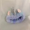 Diadema de Unicornio con Lentejuelas Europea y Americana Diadema de Halloween Navidad Dibujos Animados Terciopelo de Coral Lavado Facial Lazo para el Cabello