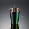 Taza de Acero Inoxidable 304 de Pinta Taza para Bebidas Frías Chapado en Titanio Oro PVD Boca de Cerveza Taza Industrial con Tapa