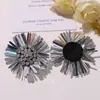 Abalorios Redondos de Margarita y Girasol Bordados con Lentejuelas para Zapatos Hechos a Mano y Accesorios DIY