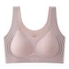 Sujetador Push-Up Líquido Sin Costuras, Sujetador de Soporte Suave, Copa Fija, Fino para Verano, Cómodo, Pechos Grandes, Deportivo Pequeño y Espalda Hermosa