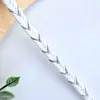 Ribete de Encaje Trenzado Hilo Dorado y Plateado Hueso de Dragón 0.5 cm de Ancho para Ropa DIY Accesorios de Decoración Hechos a Mano Ribete de Encaje Ancho