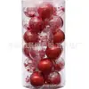 Decoraciones navideñas más vendidas en Amazon juego de 30 bolas navideñas transparentes de PET de 6 cm colgantes para árbol de Navidad