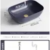 Maotao Colorido Simple Lavabo de Mesa Hogareño Baño Lavabo Cerámico Balcón Apartamento Pequeño Lavabo Artístico Lavabo