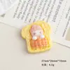 Accesorios de Resina DIY de Dibujos Animados Joyería Tostada Gaviota Pegamento de Crema Pasador Funda de Teléfono Móvil Hebilla de Zapato Llavero Colgante con