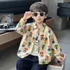 Camisa de Estilo Primavera y Otoño para Niños 2026 Nueva Camisa Casual Fresca de Manga Larga para Niños Tops de Otoño de Moda para Bebés