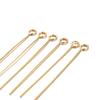 Acero inoxidable 20-45mm dorado pin plano 9 pines alfiler de bola aretes pin T accesorios de joyería DIY
