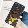 Gafas de Sol Rosas Dulces y Frescas Populares de Shopee Perro Funda de Silicona Mate para iPhone18 Apple 17Pro Anticaída