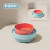 Comedero Bebedero Ecológico para Mascotas Doble Tazón Antivuelco Tazón para Gato Tazón para Perro Profundizado Anti-Salpicaduras Suministros para Gatos Perros Venta al por Mayor