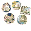 Insignias metálicas personalizadas para celebraciones del campus, con intrincados diseños de esmalte, pines conmemorativos de graduación y broches creativos para universidades.