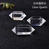 Cristal de cuarzo blanco natural Donghai prisma hexagonal doble punta piedra de doble punta fábrica de pulido venta al por mayor transfronteriza más vendido