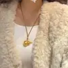 Mais Fácil para Pingente de Cuia Combinar Loja de Ouro Mesmo Estilo Acessórios diy Colar Corrente de Suéter Areia Dourada Cuia Dourada Cobre Banhado a Ouro Joias Atacado