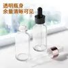 Botella de Vidrio Transparente Boston de 30 ml Botella Gotero de 60 ml para Aceite Esencial Botella Vacía de Vidrio Boston para Aceite Esencial de 4 oz 120 ml