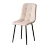 Cadeira de Jantar Simples Personalizada para Casa Moderna Moda Ferro Bolsa Macia Cadeira Restaurante Hotel Lazer Cadeira com Encosto Cadeira de Mesa de Jantar