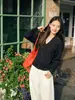 Nuevo cárdigan de punto para mujer de lana 100% con cuello redondo, popular y elegante, hecho de hilo Yangzi, lavable a máquina, lana Puyuan