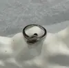 Anillo de personalidad minimalista y moderno, versátil y único, anillo para el dedo índice de alto índice estético, ajustable, unisex