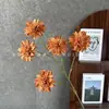 Flor de Simulação 5 Cabeças Coreopsis Arranjo de Chão para Casamento Flores Decoração de Casamento Flor Artificial Fabricante Atacado Decoração de Cena